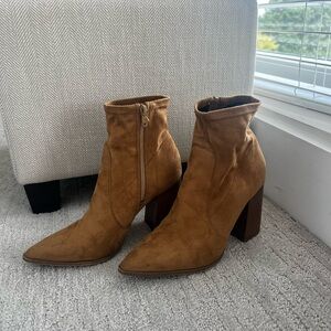 Steve Madden Brown Suede Heeled Boots